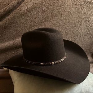 Justin 2X Buster Premium Wool Black Felt Cowboy Hat